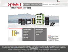 Tablet Screenshot of dynamis-batterien.de